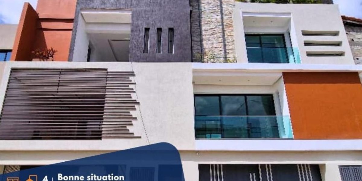 Villa avec piscine sur le toit