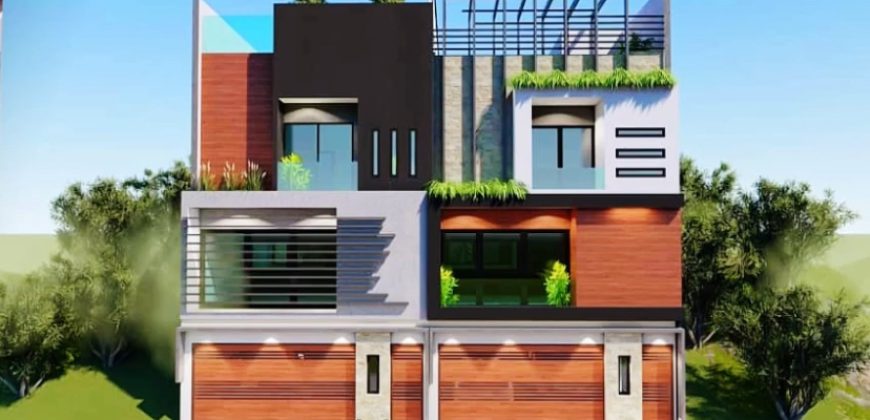 Villa avec piscine sur le toit